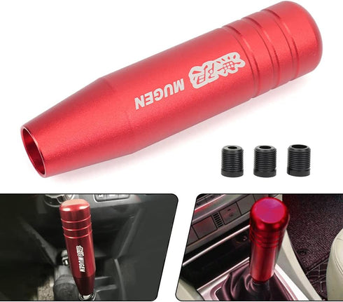 muge racing 5inch Aluminum Alloy Shift Knob, Heavy Duty Car Gear Lever Stick Shifter Handle fit Most Automatic Manual Vehicle Red...