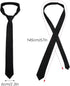 Yolev Black Tie Men's Ties Solid Uniform Pre-tied Adjustable Neck Strap Tie for Wedding Graduation School Uniforms...