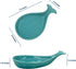 Whale Spoon Rest for Stove Top, Ceramic Spoon Holder for Kitchen Counter, Modern Farmhouse Kitchen Décor, 7.8 x 4.8 Inches (Aqua Blue)...