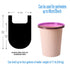 4 GALLON Bathroom Trash Bags, 5 Rolls/100 Counts Small HANDLES Garbage Bags for Office, Kitchen,Bedroom Waste Bin,Colorful Portable Strong Rubbish...
