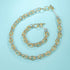 UNY JEWEL Luxury Fusion Twisted Cable Link Chain Bracelet for Women Shinny Designer Dupes Statement Jewelry Two Tone Gold Wire Link...