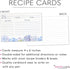 Recipe Cards 4x6 Double Sided Flowers Blue Wildflower Hydrangeas Watercolor Wedding Engagement Housewarming Keepsake Gift (50 Count)...