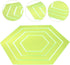 4pcs Tool Hexagon Shaped Quilting Template Sewing Templates Shaped Templates Quilting Handwork Sewing Crafts Template Clothing Template Rulers Acr...