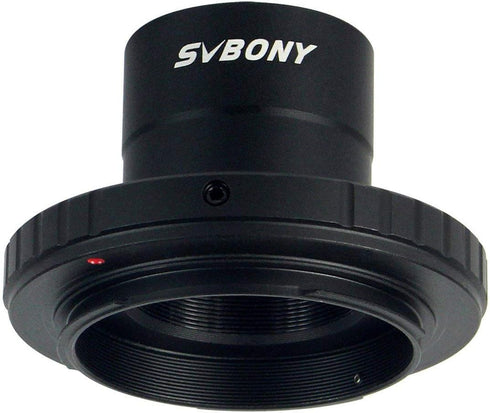 SVBONY Telescope Photo Adapter, T Adapter and T2 T Ring Adapter 1.25 inch Telescope Accessory Compatible for Nikon Camera and Telescope...
