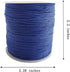136 Yard 1.0MM Nylon Cord Rattail Trim Thread for Chinese Knotting, Kumihimo Beading,Jewelry Making,Friendship Bracelets (Blue)...