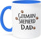 3dRose German Shepherd Dog Dad Mug, 11 oz, Brown...