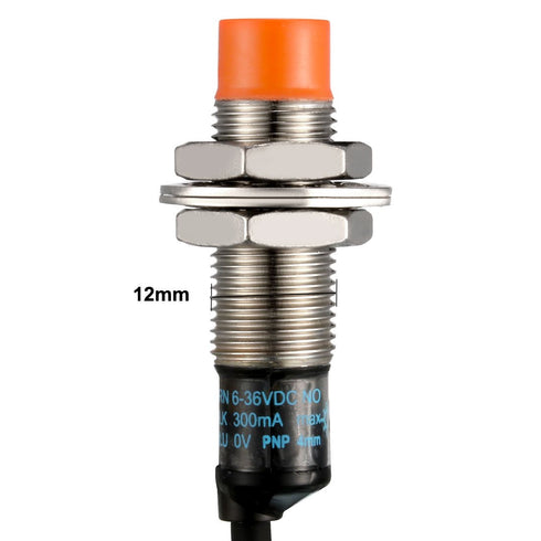 uxcell 4mm Inductive Proximity Sensor Switch Detector PNP NO DC 6-36V 200mA 3-Wire PR12-4DP for 3D Printer Probe Bed Leveling,MCU Board...