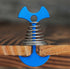 AKAOK 4 Pcs Fish Bone Tent Floor Nail Alloy Spring Buckle Deck Anchor Nail Adjustable Plywood Hook Accessories Outdoor Party Camping Wind Rope Hoo...