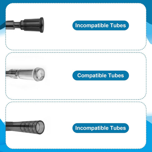 15pcs Oxygen Tubing Connector, 360-Degree Rotation Tubing Swivel Connector for Oxygen Tubing Oxygen Cannula Hose Connectors Avoid Tangling of Tube...