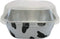 KitchenDance 4 Inch Baking Pan with Snap-On Lid - 8 oz. Square Colored Aluminum Pan - Oven, Freezer, Microwave Safe - Ideal for Catering, Restaura...