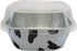 KitchenDance 4 Inch Baking Pan with Snap-On Lid - 8 oz. Square Colored Aluminum Pan - Oven, Freezer, Microwave Safe - Ideal for Catering, Restaura...