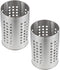 DOITOOL 2PCS Stainless Steel Kitchen Utensil Holders for Countertop Spoon Holder Silverware , Chopsticks Holder Spoon and Fork Holder for Restaura...