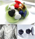 Duolai 100pcs Black Ball Plastic Chef Coat Stud Button Round Movable Jacket Chef Button for Clothing Decorative Accessories...