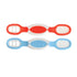 Nuby Dip & Scoop Spoons - (2-Pack) Baby Led Weaning Spoons for Babies - 6+ Months - Red and Blue...
