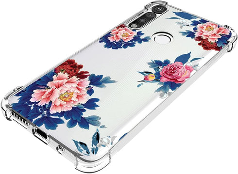 Phone Case for Moto G Fast, Motorola G Fast Case for Girls Women, Clear Slim Shockproof Pattern Soft Flexible TPU Back Phone Protective Cover Case...