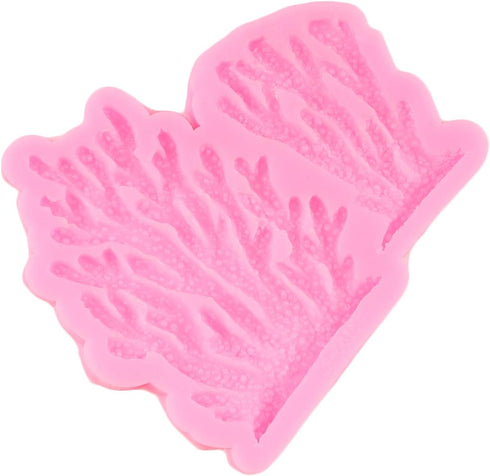Coral Seaweed Silicone Molds Coral Fondant Mold For Marine Theme Cake Decoration Cupcake Topper Chocolate Candy Sugar Craft Polymer Clay Gum Paste...