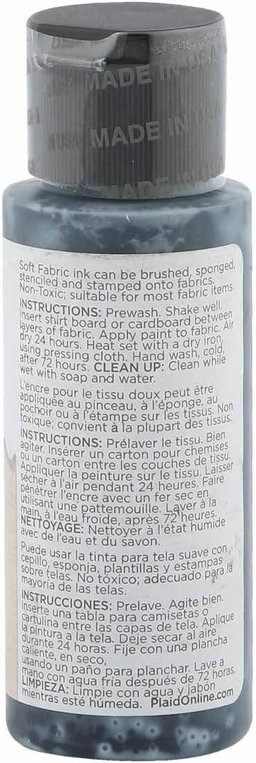 Fabric Ink in Assorted Colors (2-Ounce), Black...
