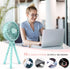 Suteng Stroller Fan Flexible Tripod Clip On Baby Fan, Battery Operated Mini Portable Handheld Fan for Car Seat Crib Stroller, USB Rechargeable Sma...