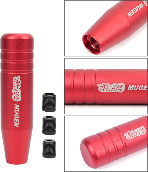 muge racing 5inch Aluminum Alloy Shift Knob, Heavy Duty Car Gear Lever Stick Shifter Handle fit Most Automatic Manual Vehicle Red...