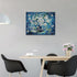 Farmhouse Navy Blue Daisy Flower Decor Wall Art Rustic Floral Butterfly Today I Choose Joy Pictures Wall Decor Canvas Painting Prints Artwork Deco...