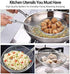 Versatile Stainless Steel Spider Strainer/Skimmer/Ladle for Cooking and Frying, Chirano Kitchen Gadgets Wire Strainer Pasta Strainer Spoon (6 Inch...