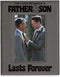 KATE POSH The Love Between a Father & Son is Forever Engraved Leather Picture Frame, Father of The Groom, Best Dad Ever, First Father's Day, Daddy...