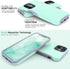 TEAM LUXURY for iPhone 12 Case/iPhone 12 Pro Case, Shockproof Rugged Protective Phone Cover - Wireless Charging Compatible - (Soft Mint)...