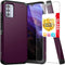 TJS Compatible for Nokia G100 Case (N150DL)/Nokia C300 Case (N155DL), with Tempered Glass Screen Protector Dual Layer Hybrid Magnetic Support Shoc...
