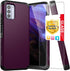 TJS Compatible for Nokia G100 Case (N150DL)/Nokia C300 Case (N155DL), with Tempered Glass Screen Protector Dual Layer Hybrid Magnetic Support Shoc...