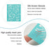 2 PCS Circuit Board Silk Screen Stencil 8.5x11 Inch Reusable Adhesive Stencil Circuit Stencil Patterns for Painting Background Mesh Adhesive Scree...