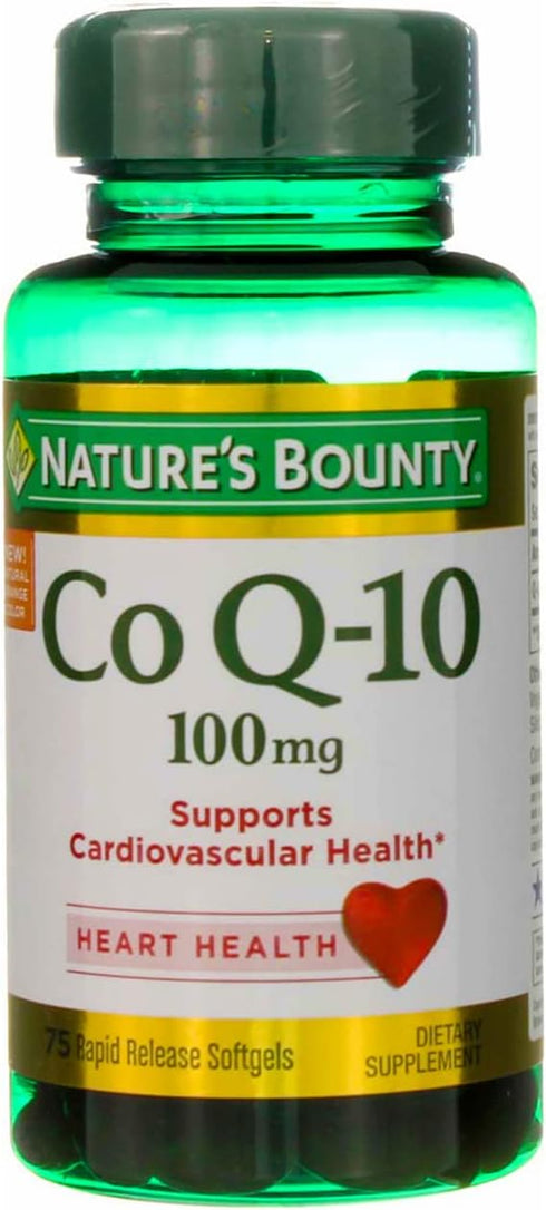 Nature's Bounty Co Q-10 100 mg Dietary Supplement Softgels - 75 ct, Pack of 2...