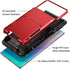 Vofolen Case for Galaxy Note 10+ 10 Plus Case Wallet 4-Slot Pocket ID Card Holder Scratch Resistant Dual Layer Protective Bumper Rubber Armor Hard...