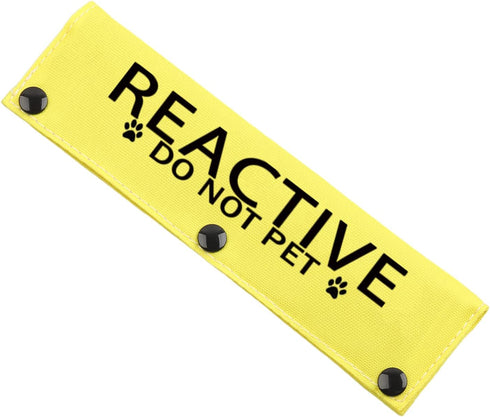 JXGZSO Reactive Not Aggressive Do Not Pet Dog Leash Sleeve Reactive Dog Leash Wrap (reactive D NOT P DLS)...