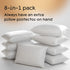 Niagara 2 Pack Standard Pillow Protectors with Zipper, Premium Cotton Sateen Blend Tight Weave Lab Tested Non Noisy Zip Covers Breathable Non Crin...