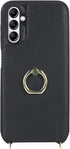 for Samsung Galaxy A13 5G Case with Card Holder and Strap for Women,Crossbody Lanyard,Ring Stand,Snap Clasp,Phone Wallet Cases 6.5 inch(Black)......
