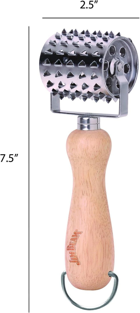 Style Asia Jim Beam JB0150 Rolling Vintage Style Meat Tenderizer, Silver...