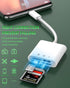 USB C SD TF Card Reader for iPhone 15 3-in-1 Type C Trail Camera Adapter Card Reader Plug and Play Compatible for MacBook Android Samsung, Chargin...