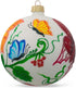 Delicate Butterflies on Glass Ball Christmas Ornament 4 Inches...