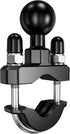 BRCOVAN Handlebar U-Bolt Mount Base with 1'' TPU Ball for Rails 0.5'' to 1.25'' in Diameter, Compatible with RAM Mounts B Size 1 inch Ball Double ...