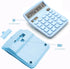 Blue Calculator, Basic Office Calculator, Desktop Calculator 12 Digit, Large LCD Display for Blue Office Supplies with Sensitive Button, Blue Desk...