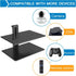 PERLESMITH Floating AV Shelf Double Wall Mount TV Shelf - Holds up to 17.6lbs - DVD DVR Component - Perfect for Xbox, Projector, WiFi Router, Game...