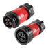 CNLINKO YM-20 3 PIN Industrial Waterproof Connector,IP68 Circular Connector,PBT Plastic Shell Quick Plug Aviation Connector M20 Male Plug and Fema...