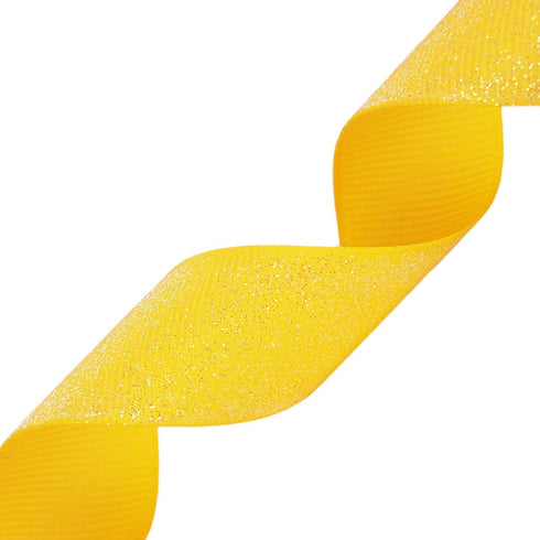 Morex Ribbon Dazzle Glitter Grosgrain Ribbon, 7/8-Inch by 20-Yard, Daffodil (99005/20-645)...