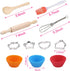 3 otters 27pcs Kids Chef Set, Kids Baking Sets with Apron Chef Hat Chef Costume Dress Up Chef Outfit for 2 3 4 5 6 7 8 Year Old Girls Stocking Stu...