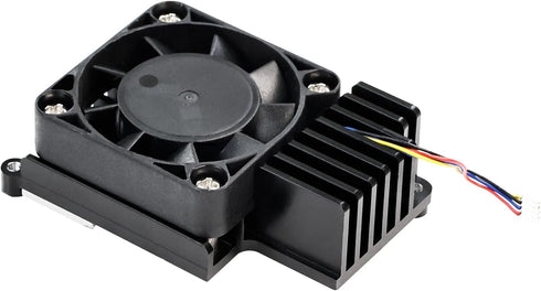 Yahboom Cooler for Raspberry Pi 5,with PWM Cooling Fan Aluminum Heatsink for Pi5?Insulation Silicone Thermal Pad Cool Cooler Pi50 Cool Down Quickl...