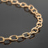 YOUBEIYEE 16.4 Feet Gold Plated Chain for Jewelry Making Embossed Oval Link Chain Lightweight Aluminum Necklace Bracelet Chain for Men and Women D...