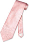 Vesuvio Napoli NeckTie PINK Color Paisley Design Men's Neck Tie...