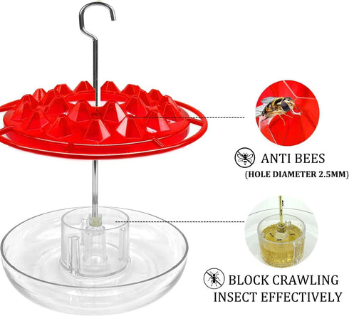 Best Hummingbird Feeders for Outdoors Hanging, Easy Clean Fill Wasp Leak Proof, Mary's Sweety Hummingbird Feeder Gifts for Window Garden, More Bir...