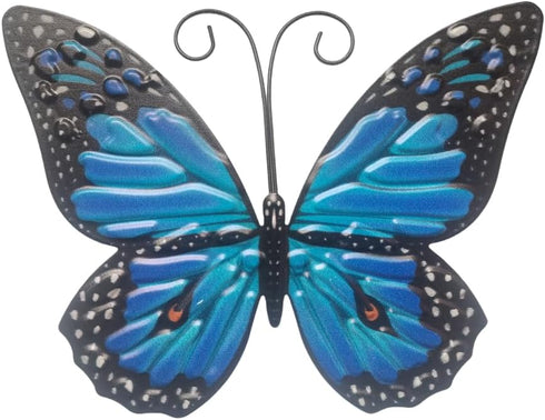Metal Butterfly Wall Art Decor – Lylence 6.5" Outdoor Fence Wall Art Decor, Hanging for Garden Yard Living Room Bedroom Patio Balcony, (2 Pack)...