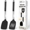 Silicone Turner Spatula Set of 2 Spatulas Silicone Heat Resistant 446°F Kitchen Spatulas for Cooking, Non Stick Cookware Food Grade, BPA Free, Dis...
